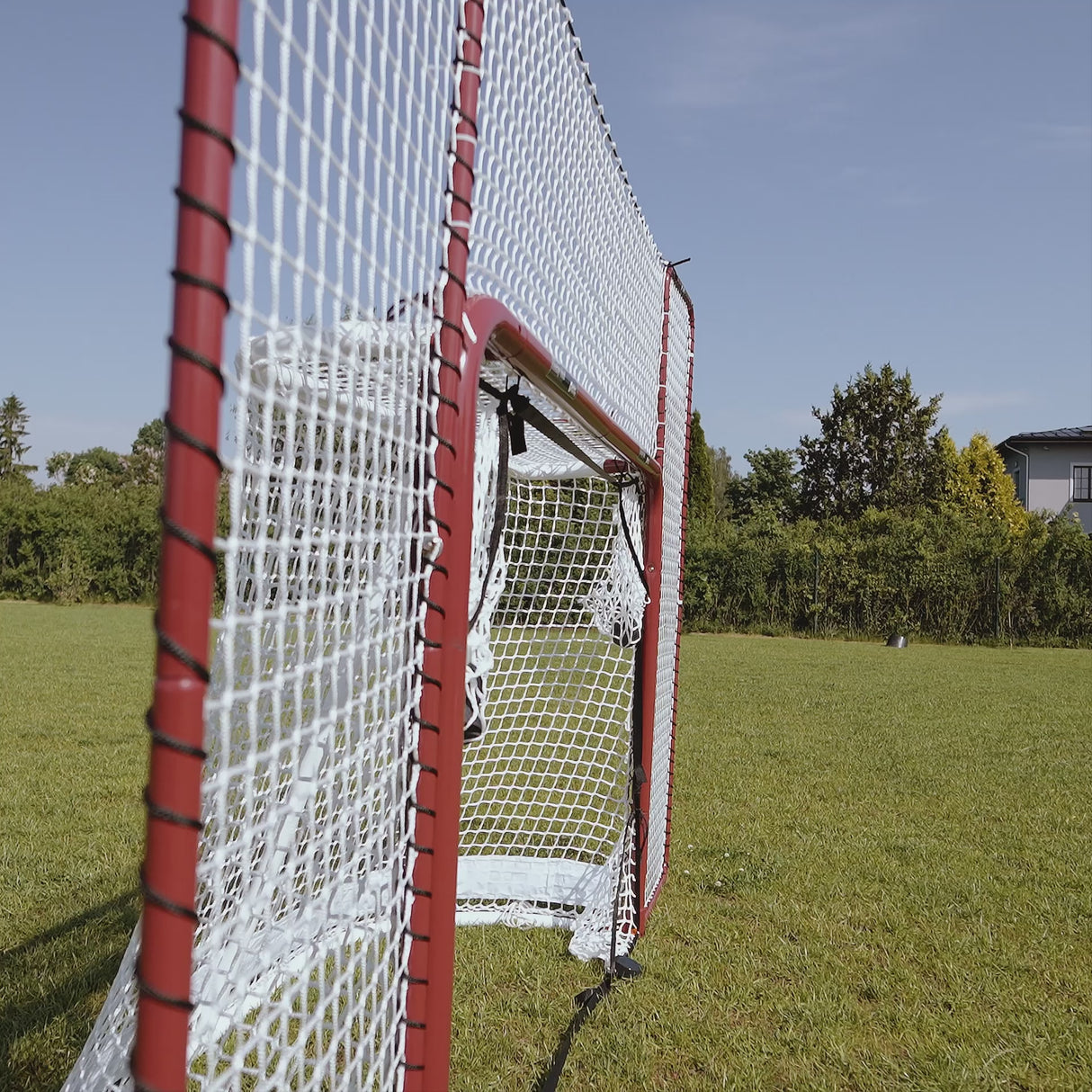 Extreme hockey goal backstop targets offering extended protection for practicing shooting at home.