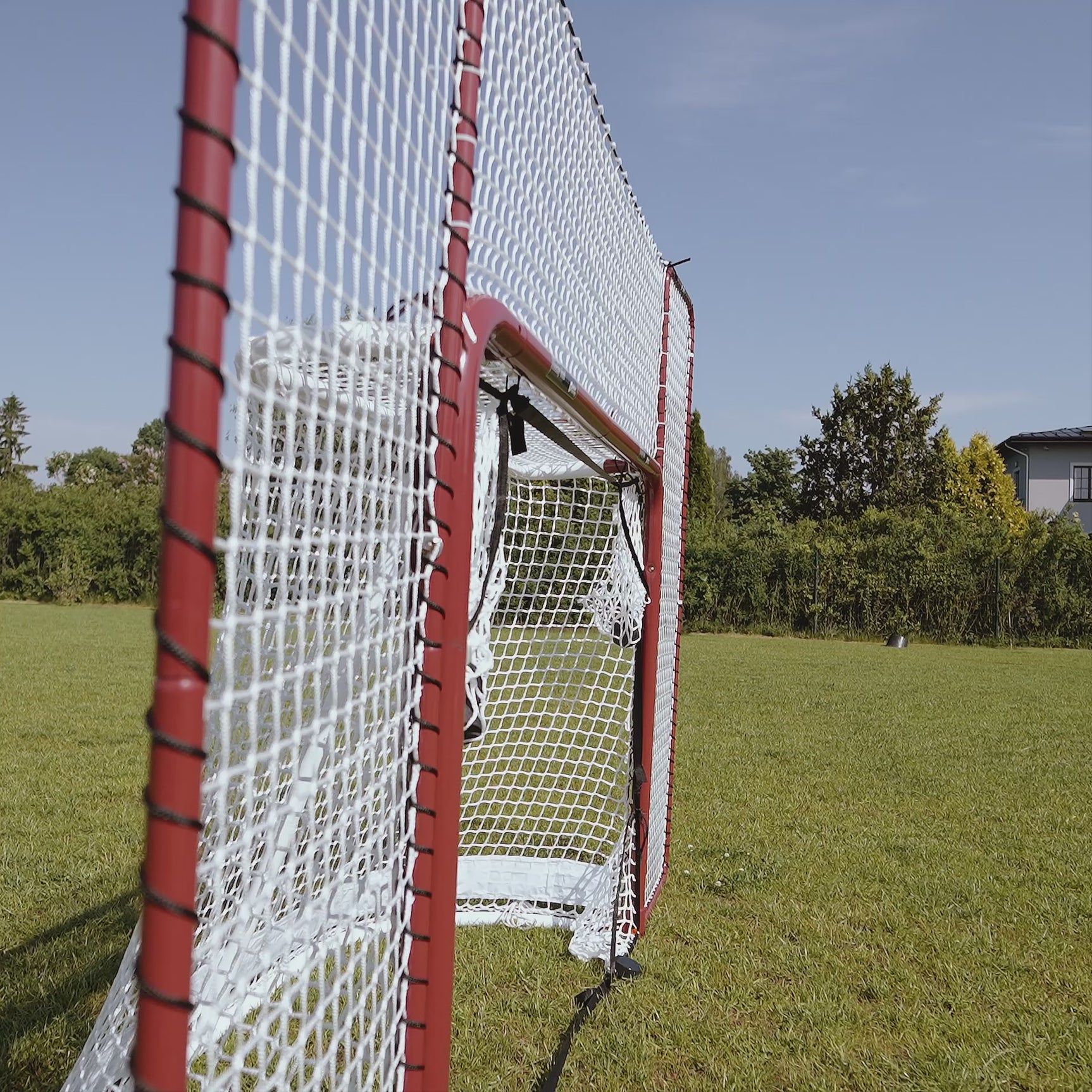Extreme hockey goal backstop targets offering extended protection for practicing shooting at home.
